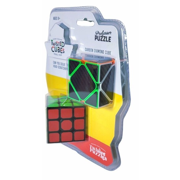 Professor Puzzle Twisted Cubes - Carbon And Classic Cubes Rubiks - Picture 4 of 4